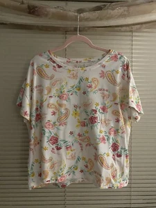 Ariat ROSE GARDEN TEE Woman’s Oversize Fit Large - Picture 1 of 9