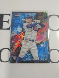 2024 Topps Finest Pete Crow-Armstrong Sky Blue Checkerboard Refractor /99 Rookie - Picture 1 of 3
