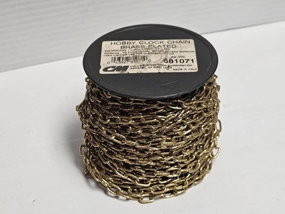 NUEVO CM LATÓN CHAPADO HOBBY RELOJ CADENA 681071 11LB CAPACIDAD 82' FT Foto 1 de 3