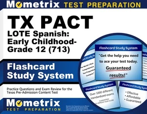 TX PACT LOTE Spanish: Early Childhood-Grade 12 (713) Flashcard Study System - Picture 1 of 1