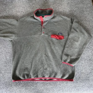 Patagonia Synchilla Snap-T Fleece Pullover Mens XL Gray Warm Outdoor Hiking - Picture 1 of 7