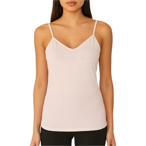 Bebe Damen-Tanktop Strass Logo hellrosa Größe Large Y2K  - Bild 1 von 3
