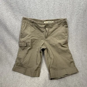 DKNY Jeans Shorts Woman’s 12 Green Cuff - Picture 1 of 7