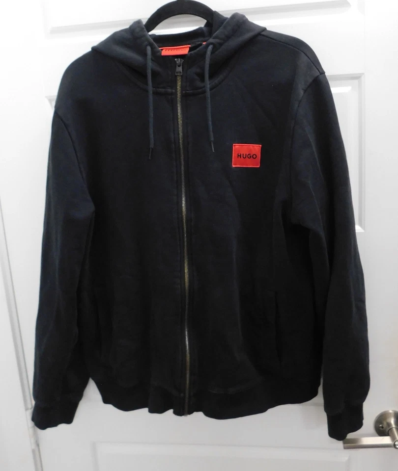 Hugo Boss Hombres Dopple 212 Cremallera Completa 100% Algodón Sudadera con Capucha Talla XL Foto 1 de 4