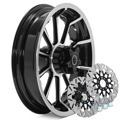 16x3.5 Front Wheel Rim Hub & Rotors for Harley Electra Glide Classic EFI FLHTCI - Изображение 1 из 4