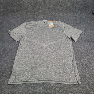 Nike Shirt Mens Medium Gray Grey Heathered Rise 365 Dri Fit Running Top Tee 13 - Image 1 of 4