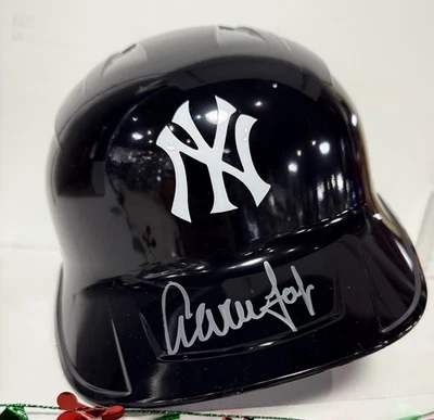 Аарон Джадж подписанный Rawlings копия полноразмерный шлем Yankees Auto Fanatics сертификат подлинности - Изображение 1 из 4