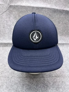 Volcom Hat Cap Snap Back Adult One Size Blue Polyester Mesh Logo Trucker Skate - Picture 1 of 12