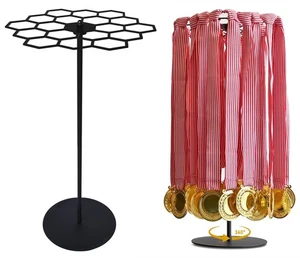 Rotatable Medal Hangers Display, Tabletop Medal Holder Rack Over 45+ Medals C... - Bild 1 von 6