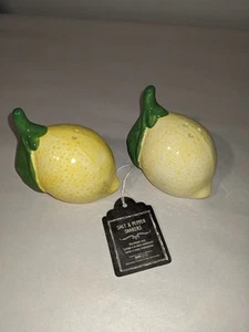 Salière et poivrière en forme de citron - Photo 1/10