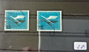 2 Briefmarken BRD Mi.Nr. , 207 gestempelt Pos. 28 - Bild 1 von 1
