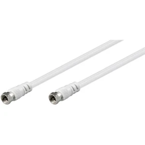 SAT-Antennenkabel 10m F-Stecker an F-Stecker weiss - Bild 1 von 1