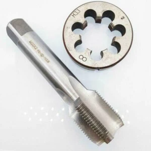 1pcs HSS Machine M33 x 2mm Plug Tap and 1pcs M33 x 2mm Die Threading Tool - Picture 1 of 1