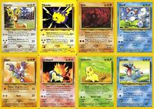 Pokemon Neo Genesis common cards Pikachu Onix Marill Totodile Horsea Natu etc
