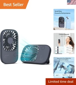 Handheld Mini Lash Fan with Bracket, Small Portable USB Rechargeable Personal... - Picture 1 of 9