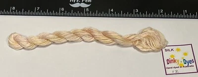 Dinky Dyes # 12 Lemon Sherbert 100% Silk Embroidery Thread 8 Mtrs Cross Stitch - Image 1 of 3