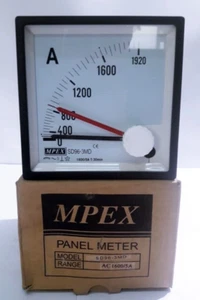 MPEX / PANEL METER / SD96-3MD / AC 1600/5A - Picture 1 of 7