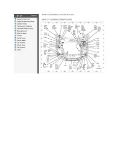 Ford F-250 2008 Harness and Connectors Location Views V8 6.4L Diesel 4WD - Picture 1 of 1