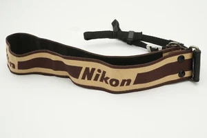 [N.Mint] Early Nikon Vintage original strap Brown Marron color Rivet type #B078 - Picture 1 of 6