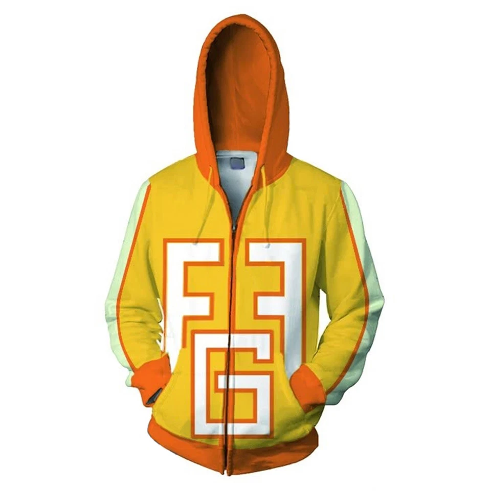 My Hero Academia Fatgum Hoodie Cosplay Jacket Sweatshirt Yellow Pullover  - Image 1 of 2