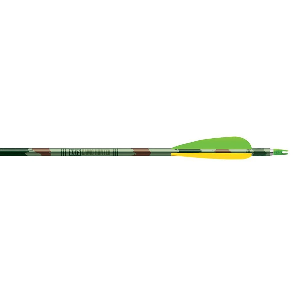 Easton XX75 Camo Hunter 2216 Arrows Factory Fletched w/ 4" Vanes 6 Pack - Image 1 of 1