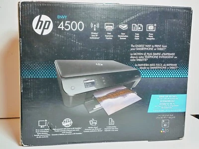 NIB New HP Envy 4500 Wireless All-In-One Inkjet Printer Print Scan Copy (A9T80A) - Image 1 of 4
