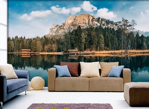 3D Mountain Trees G10255 Wallpaper Wall Murals Removable Self-adhesive Honey - Picture 1 of 11