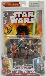 2009 Star Wars Legacy ULIC QEL-DROMA & EXAR KUN 3,75 figura 2 piezas Dead Solid Como nueva - Imagen 1 de 12