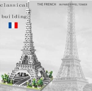 Eiffel Tower Building Blocks Micro Particles Assembled Building Blocks, Toy - Picture 1 of 6