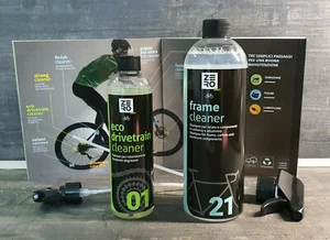 Kit 2 pulizia mtb bici corsa ZeroLine: shampoo + sgrassatore catena/cassetta - Foto 1 di 7