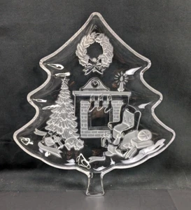 Plato Mikasa transparente con forma de árbol de Navidad - Imagen 1 de 4