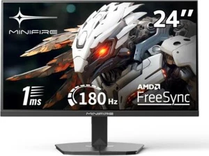 Gaming Monitor 24 Zoll, 180 Hz, 1ms, AMD FreeSync, Full HD(1920 x 1080), Rahmenl - Afbeelding 1 van 9
