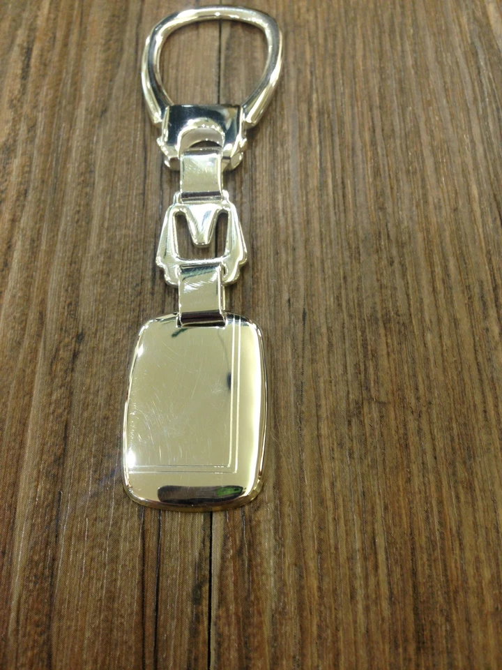 CLASSICO PORTACHIAVI ARGENTO 925 PIASTRA  "DOPPIA RIGA" CON INCISIONE GRATUITA - Immagine 1 di 1