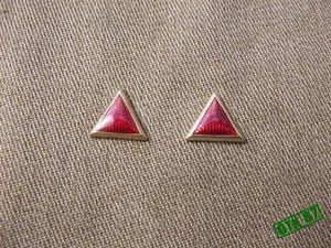 Russian made 2 x NCO red rank triangles, model 1935, RKKA reproduction - Picture 1 of 8