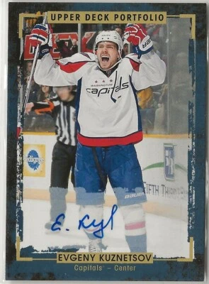 2015 2015-16 Upper Deck Portfolio Autographs #82 Evgeny Kuznetsov Washington - Image 1 of 2