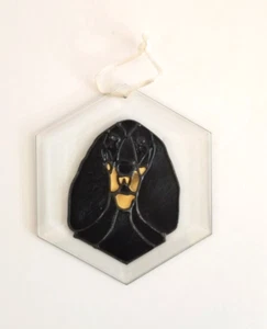 Glass Suncatcher Gordon Setter Dog Ornament 5" - Picture 1 of 5