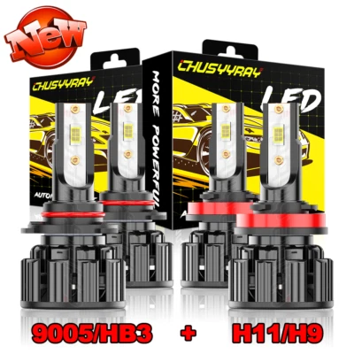 For Ford Ranger XLT Crew Cab Pickup 4-Door 2019-2020 2021 LED Headlights Bulbs - Image 1 of 4