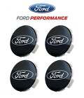 Set of 4 OEM FR3Z-1003-A Black Wheel Center Caps for 2015-2020 Ford Vehicles Ford Focus