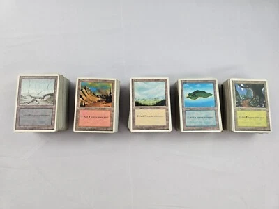 MTG 4th Edition 672 Land Lot Swamp Island Forest Mountain Plains Magic - Image 1 of 4