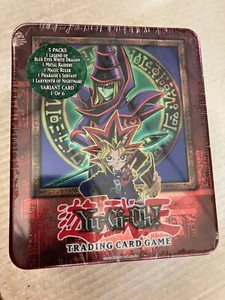 2003 Dark magician sealed vintage yugioh tin 5 booster packs inside see scans - Picture 1 of 6