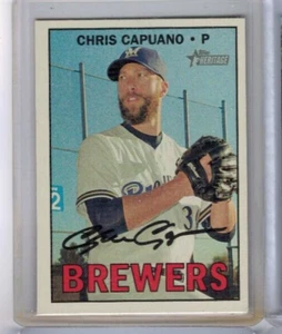 2016 Topps Heritage Chris Capuano Red Back Base #618 - Picture 1 of 1