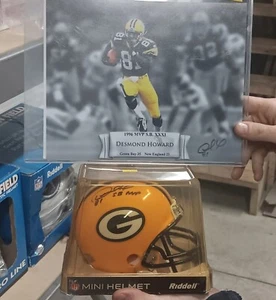 Signiertes Foto & Mini Helm Echtheitszertifikat RIDDELL 8"×10" Desmond Howard SB 31 MVP - Bild 1 von 10