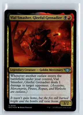 (3x) FOIL Vial Smasher Gleeful Grenadier Outlaws Thunder Junction – MTG Magic th - Image 1 of 2