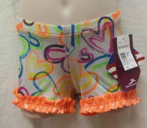 Motionwear 6x-7 dance shorts ruffle hem - Picture 1 of 3