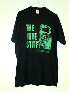 Black T-Shirt with "The True Stiffy" in green Silk Screen Size Large - Picture 1 of 2