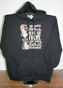I WILL WATCH HERE OR THERE  I WILL WATCH EVERYWHERE  Hoodie Sweatshirt XL, Black - Picture 1 of 5