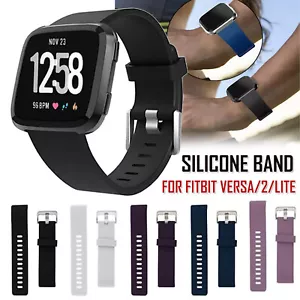 Fitbit Versa Watch Band Sport Wristband Silicone Strap Bracelet For Replacement - Picture 1 of 18