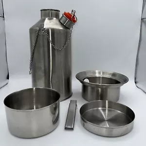 Kelly Kettle Base Camp Kettle 1.5 Liter Stainless Steel w/Accesories - Picture 1 of 7
