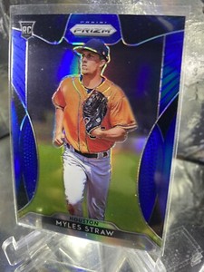 2019 Prizm “Blue” - Myles Straw - Rookie - Houston Astros - #96