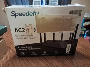 Speedefy AC2100 Dual Band Gigabit Wifi Smart Router Model K7 NOWY ZAPIECZĘTOWANY - Zdjęcie 1 z 2
